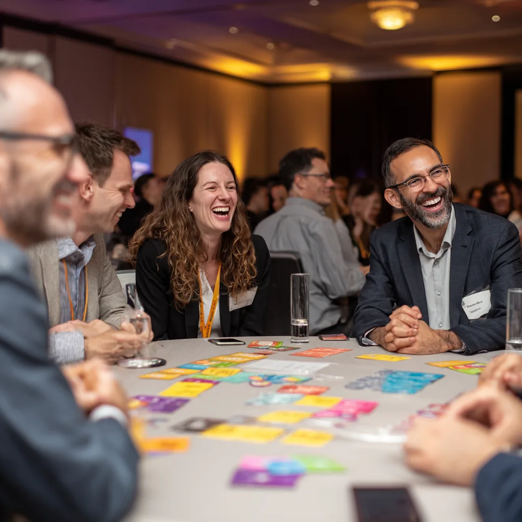 Conference headshot station Boston — Photography Shark on-site setup