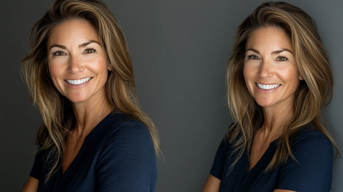 Dating profile photography session at Photography Shark studio — professional studio portrait for Hinge and Bumble