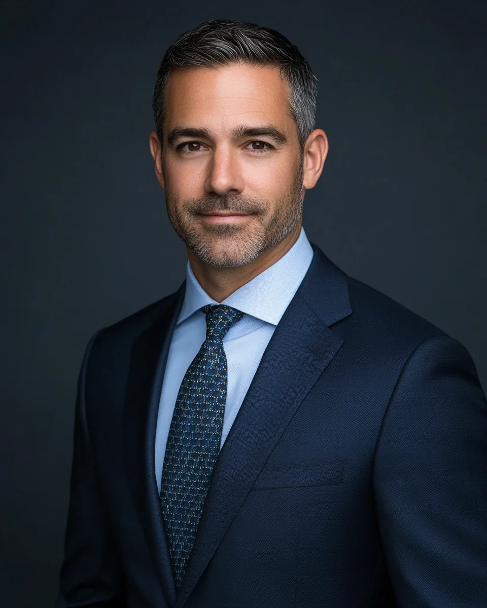 Boston financial advisor headshot — Photography Shark studio