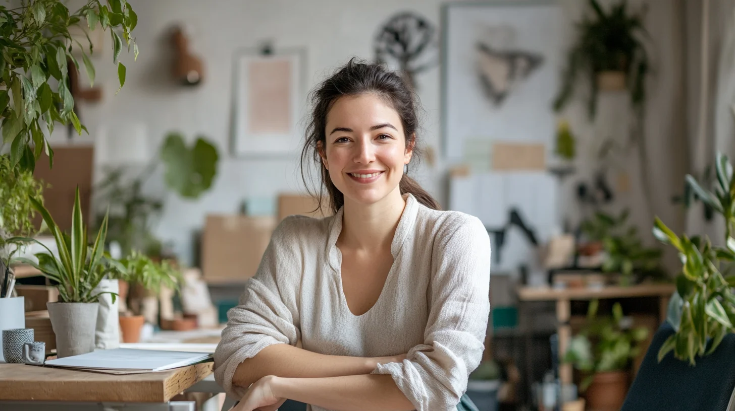 Boston professional profile picture session at Photography Shark studio — clean seamless backdrop, soft even lighting, composed for circular and square platform crops